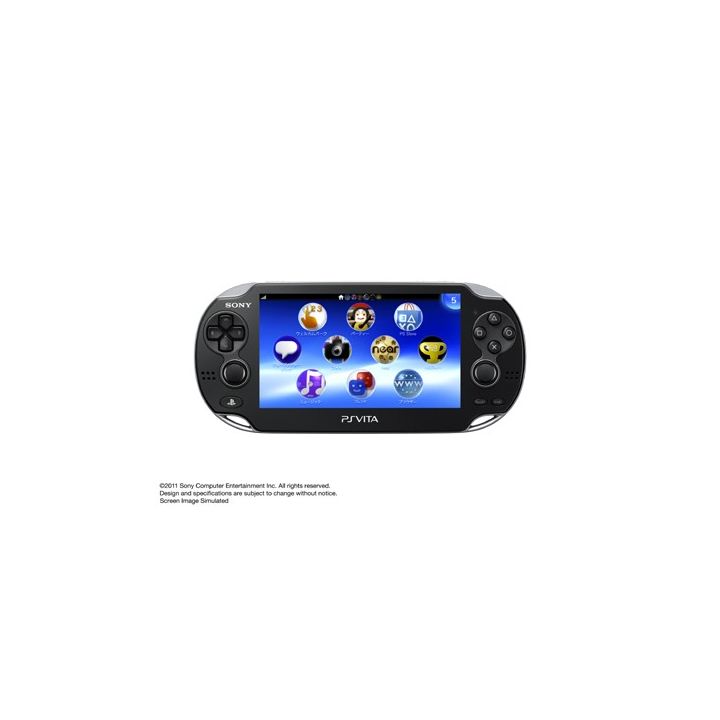 SCE Sony Computer Entertainment Inc. PlayStation Vita 3G / Wi-Fi Black Crystal Limited Edition PCH-1100 AB01