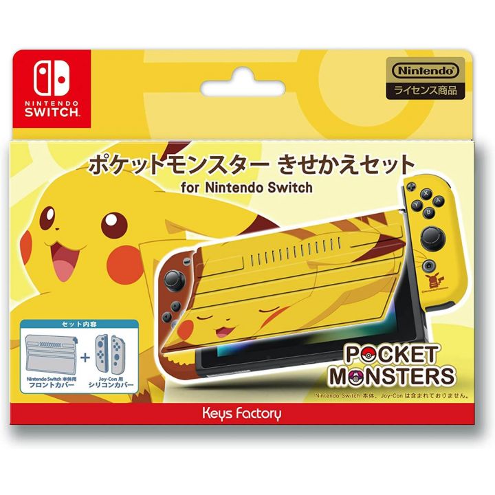 Keys Factory CKS-005-1 Kisekae Set - Cover for Nintendo Switch - Pikachu Pokemon Series
