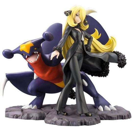 KOTOBUKIYA ARTFX J Pokemon Series - Cynthia with Garchomp Figure