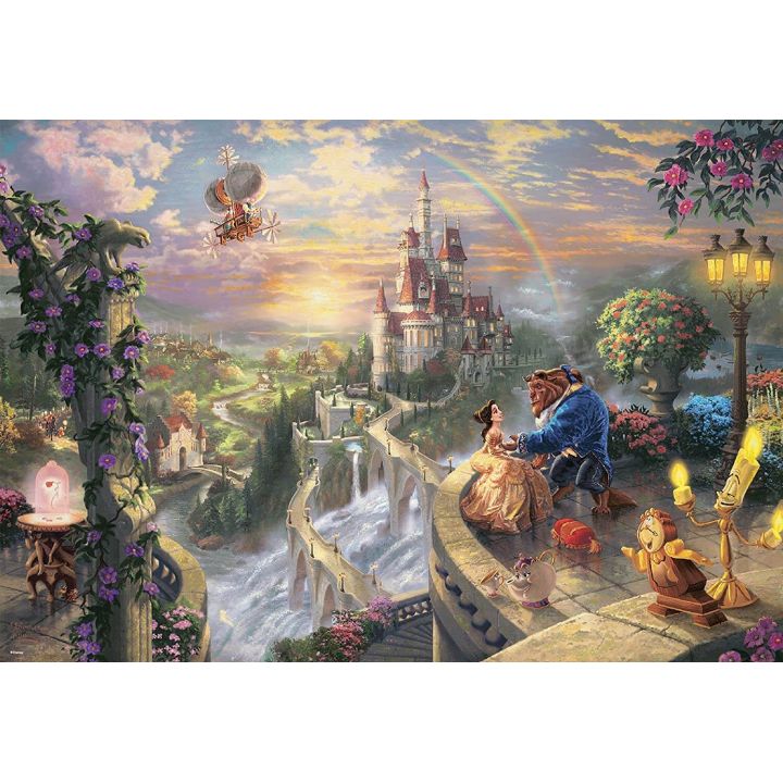 TENYO - DISNEY Beauty and the Beast Falling in Love - 1000 Piece Jigsaw Puzzle D-1000-487