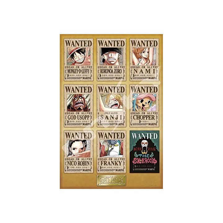 ENSKY - ONE PIECE New Posters WANTED - 1000 Piece Jigsaw Puzzle 1000-569