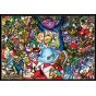 TENYO - DISNEY Alice in Wonderland - 1000 Piece Stained Glass Jigsaw Puzzle D-1000-027