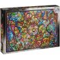 TENYO - DISNEY Personnages - Jigsaw Puzzle Vitrail 1000 pièces D-1000-764