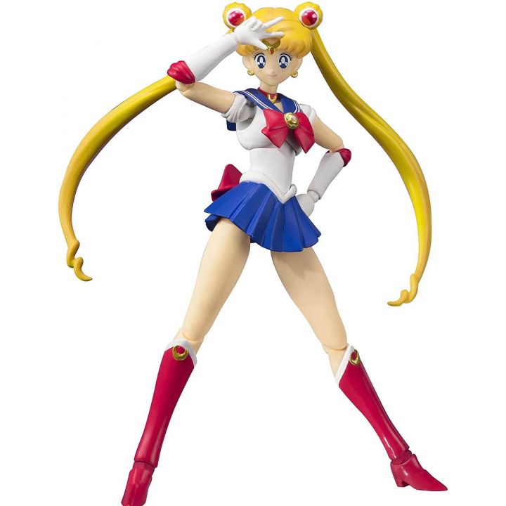 Bandai Tamashii Nations S.H. Figuarts Sailor Moon - Sailor Moon Action Figur -Animation Color Edition-