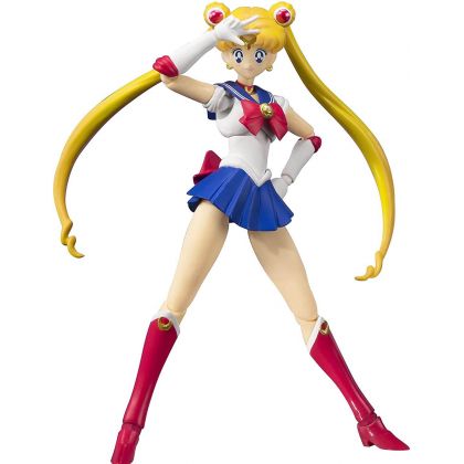 Bandai Tamashii Nations S.H. Figuarts Sailor Moon - Sailor Moon Action Figure -Animation Color Edition-