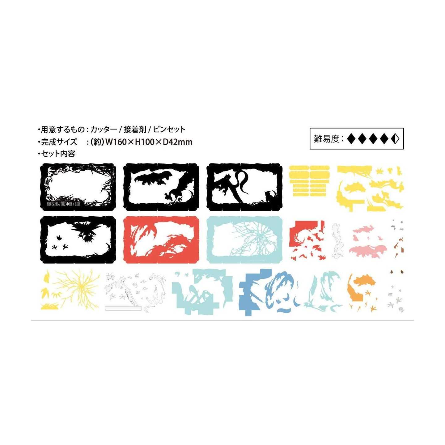 ペーパーシアター Pt L02 ポケットモンスター フリーザー サンダー ファイヤー