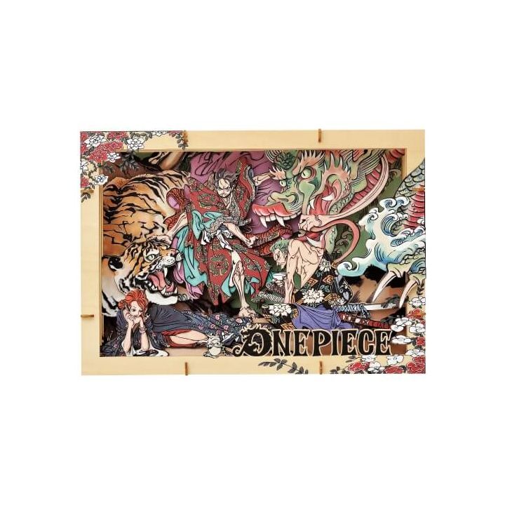 ENSKY Premium Paper Theater Wood Style PT-WP03 One Piece: Dragon & Tiger