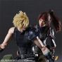 SQUARE ENIX - Final Fantasy VII REMAKE Play Arts Kai - Set de figurines de Jessie & Cloud & leur moto