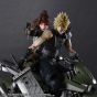 SQUARE ENIX - Final Fantasy VII REMAKE Play Arts Kai - Set de figurines de Jessie & Cloud & leur moto