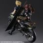 SQUARE ENIX - Final Fantasy VII REMAKE Play Arts Kai - Jessie & Cloud & Bike figures set