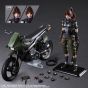 SQUARE ENIX - Final Fantasy VII REMAKE Play Arts Kai - Jessie and Bike figures set