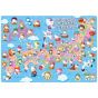 TENYO - SANRIO Learning : Map of Japan - 60 Piece Jigsaw Puzzle MC-60-910