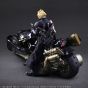 SQUARE ENIX - Final Fantasy VII Advent Children Play Arts Kai - Figures of Cloud Strife and Fenrir