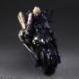 SQUARE ENIX - Final Fantasy VII Advent Children Play Arts Kai - Figures of Cloud Strife and Fenrir