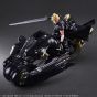 SQUARE ENIX - Final Fantasy VII Advent Children Play Arts Kai - Figures of Cloud Strife and Fenrir