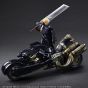 SQUARE ENIX - Final Fantasy VII Advent Children Play Arts Kai - Figurines de Cloud Strife et Fenrir