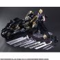 SQUARE ENIX - Final Fantasy VII Advent Children Play Arts Kai - Figurines de Cloud Strife et Fenrir
