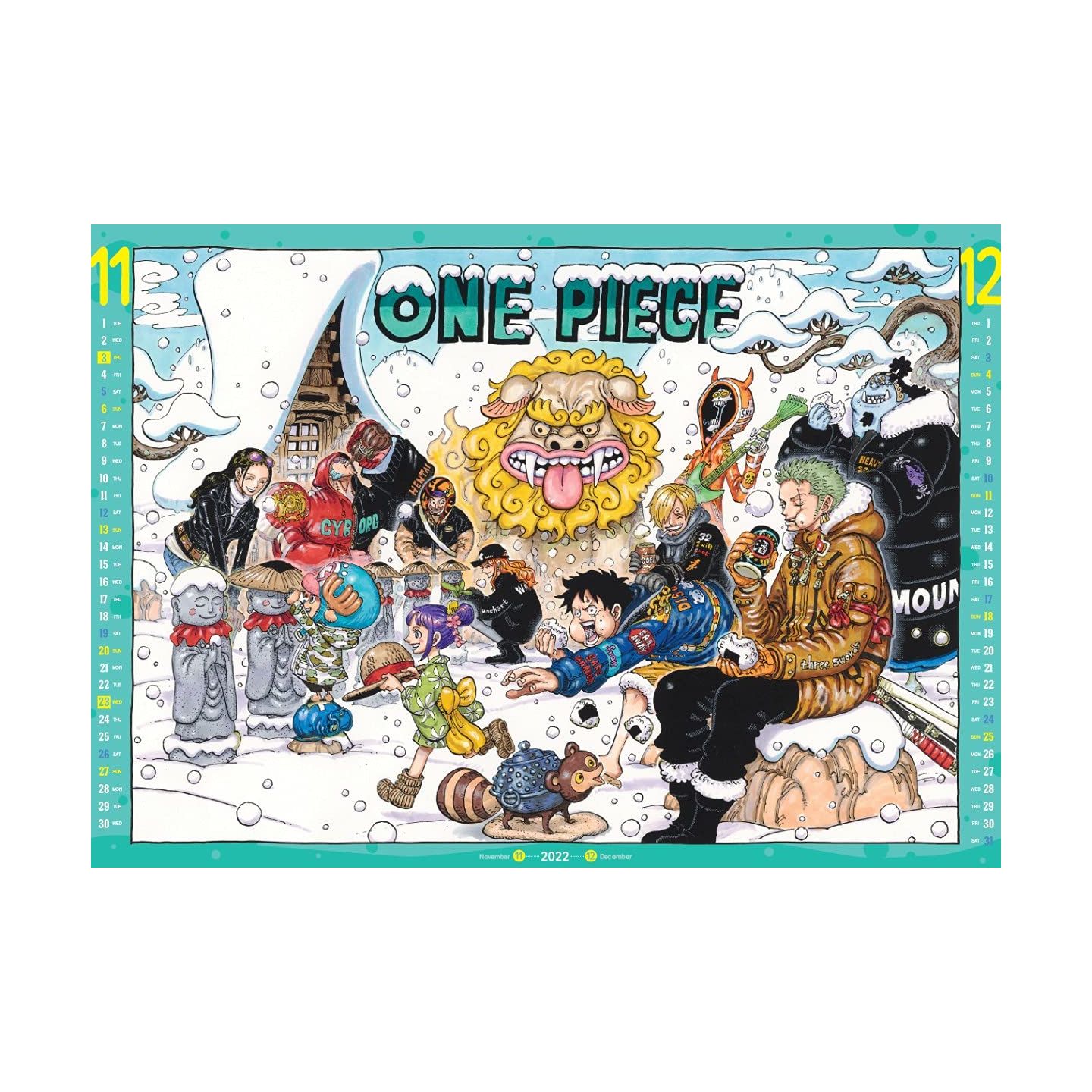 ONE PIECE Comic Calendar 2022 & mini Agenda