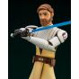 KOTOBUKIYA ARTFX - Star Wars : The Clone Wars - Obi Wan Kenobi Figure