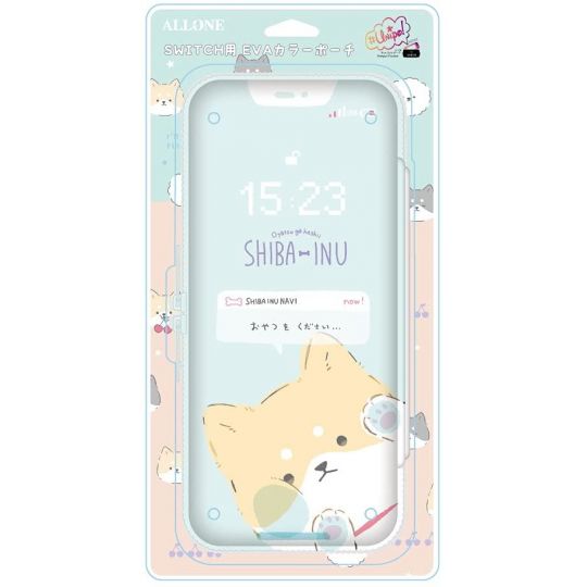 ALLONE - Eva Color Pouch - Unipo Q-LiA Shiba Inu Nintendo Switch