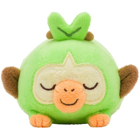 Pokémon Center Original Nigitte Munimuni Plush Minna Otsukaresama Sarunori (Grookey)