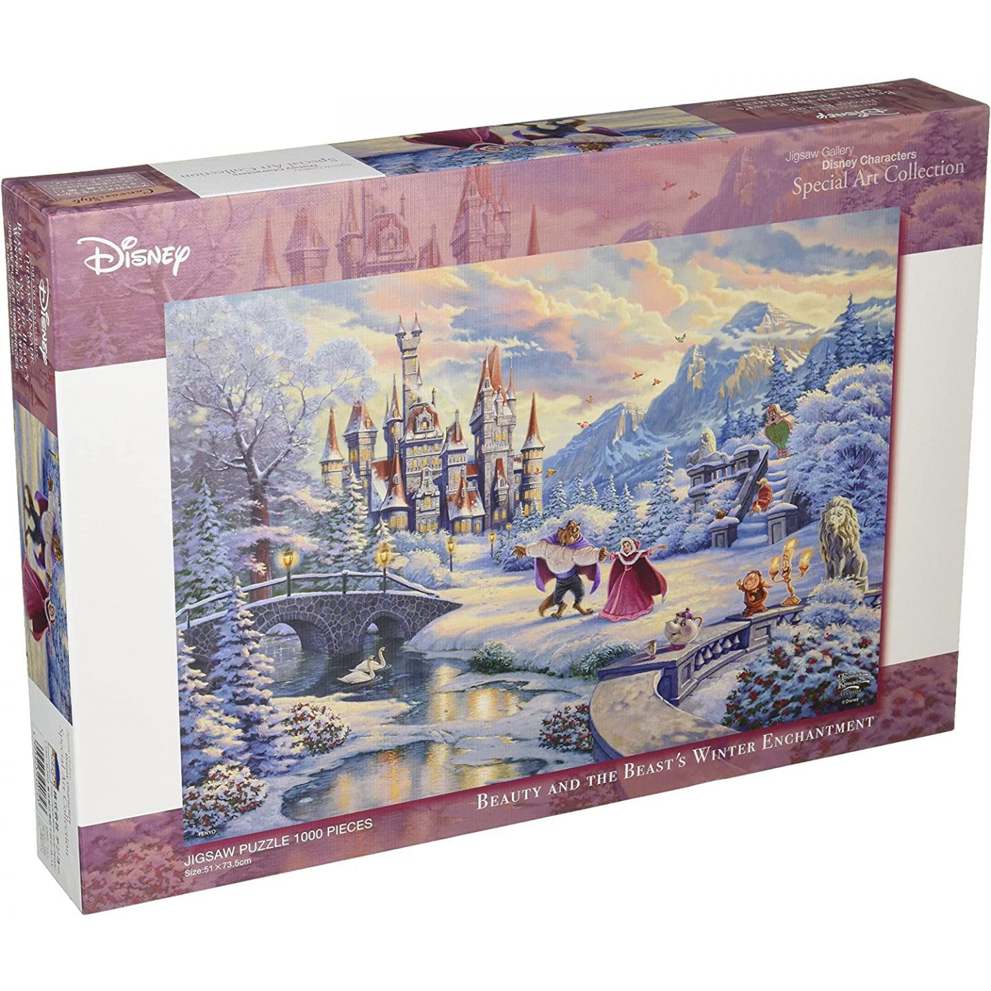 Disney Beauty and The Beast Forever in Love 1000pcs Shine Jigsaw Puzzle Tenyo for sale online 