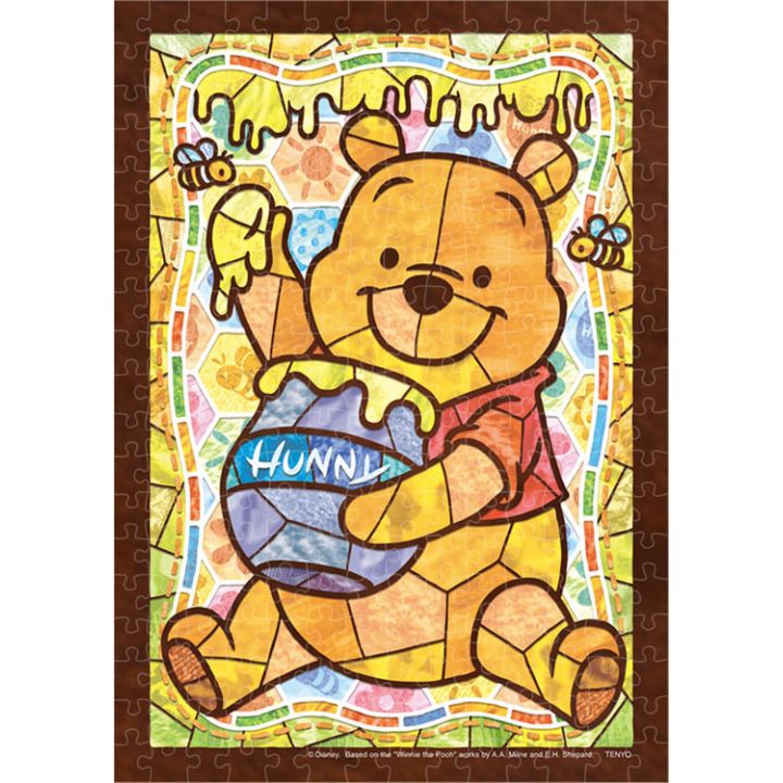 TENYO - DISNEY Winnie The Pooh - 266 Piece Stained Glass Jigsaw Puzzle DSG-266-972