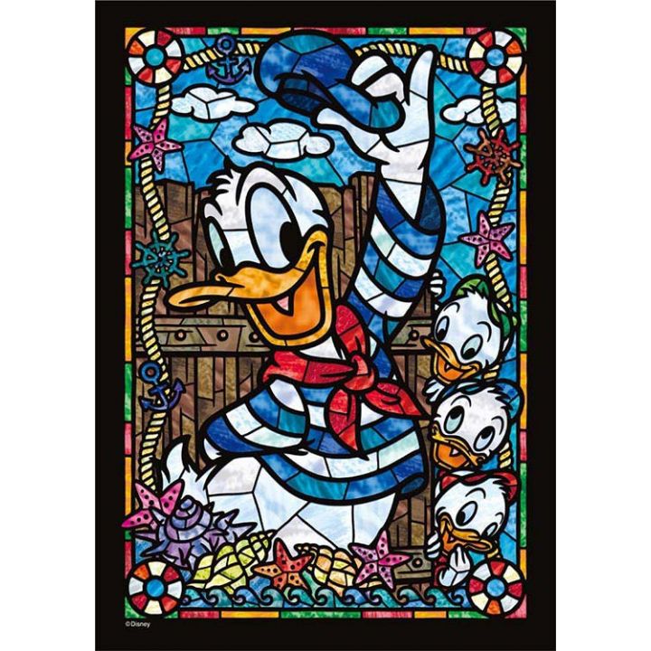TENYO - DISNEY Donald - Jigsaw Puzzle Vitrail 266 pièces DSG-266-954