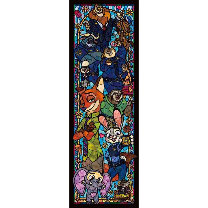 TENYO - DISNEY Zootopia - 456 Piece Stained Glass Jigsaw Puzzle DSG-456-733