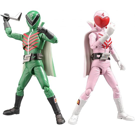 Evolution Toy - Hero Action Figure Series -Toei Ver. - Himitsu Sentai Gorenger - Momoranger & Midoranger Figure