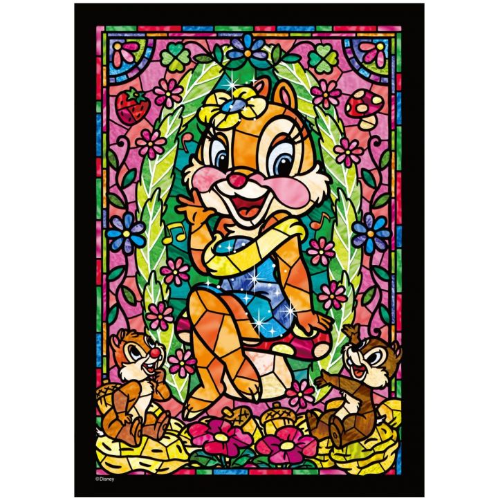 TENYO - DISNEY Chip & Dale - 266 Piece Stained Glass Jigsaw Puzzle DSG-266-951