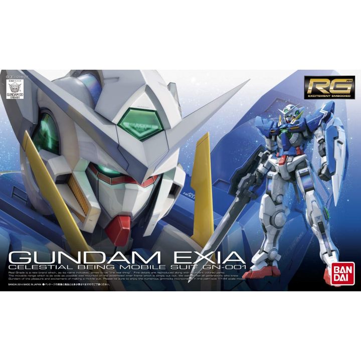 BANDAI Mobile Suite GundamOO - Real Grade RG GN-001 Gundam Exia Modello Kit Figura