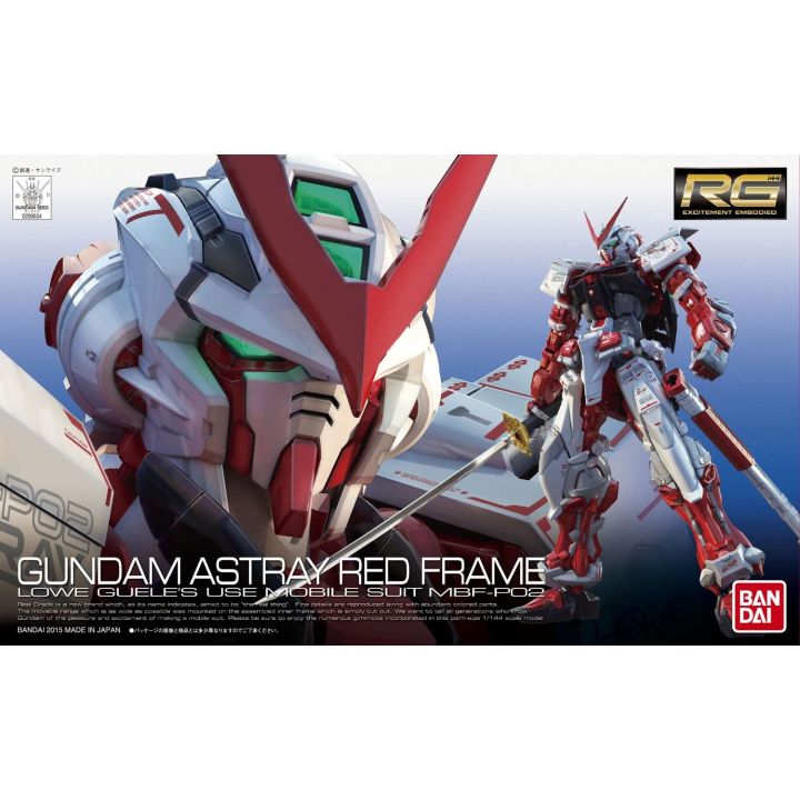 BANDAI Mobile Suit Gundam SEED ASTRAY - Real Grade RG MBF-P02 Gundam Astray Red Frame Model Kit Figure
