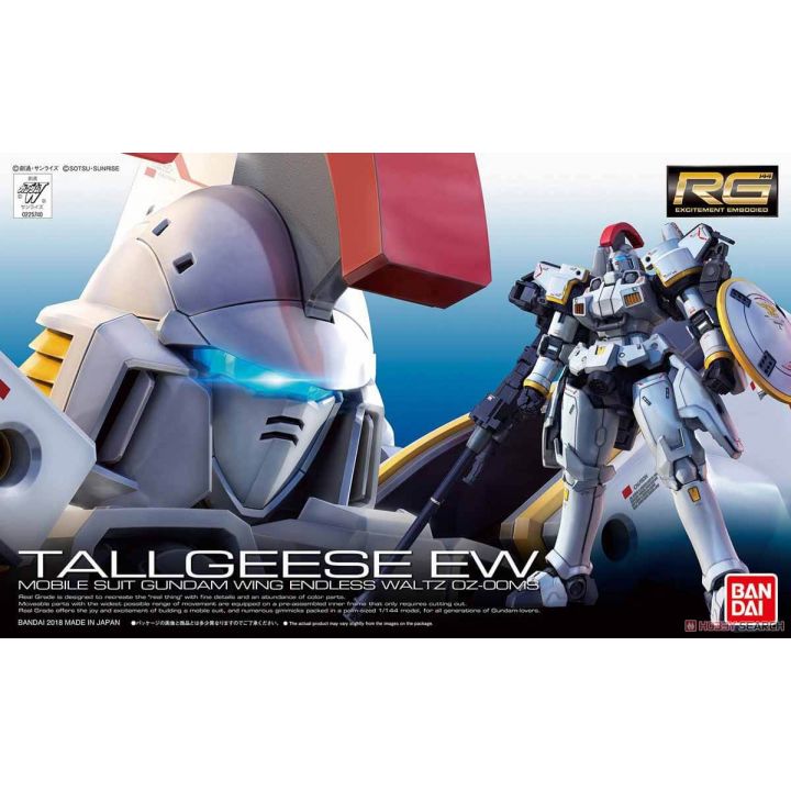 BANDAI Mobile Suit Gundam W Endless Waltz - Real Grade RG Tallgeese EW Model Kit Figure