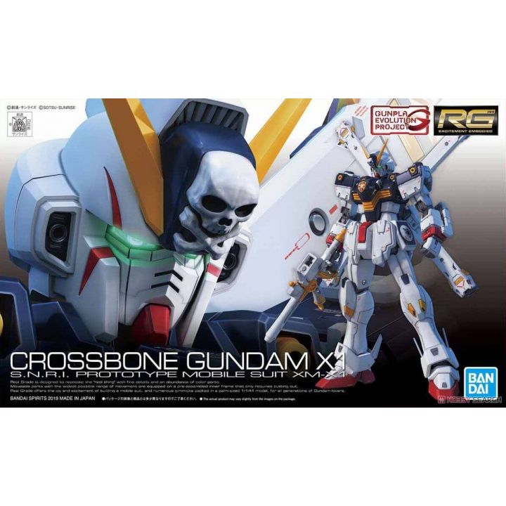 BANDAI Mobile Suit Crossbone Gundam - Real Grade RG Crossbone Gundam X1 Model Kit Figura
