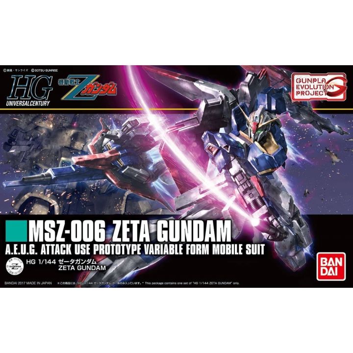 BANDAI Mobile Suit Z Gundam - High Grade HGUC -GUNPLA EVOLUTION PROJECT Zeta Gundam Model Kit Figure