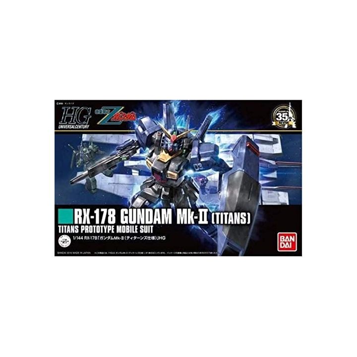 BANDAI Mobile Suit Z Gundam - High Grade HGUC Gundam Mk-II (Titans specification) Model Kit Figure