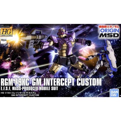 BANDAI HG Mobile Suit Gundam THE ORIGIN - High Grade GM Intercept Custom Model Kit Figure