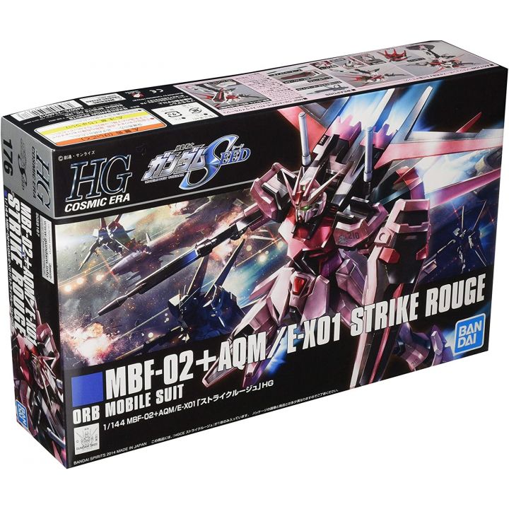 BANDAI Mobile Suit Gundam SEED - High Grade HGCE GAT-X105 Strike Rouge Model Kit Figure