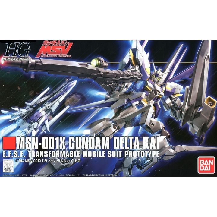 BANDAI Mobile Suit Gundam UC - High Grade MSN-001X Gundam Delta Kai Model Kit Figure