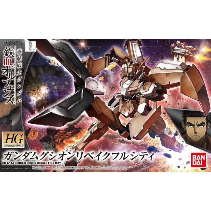 BANDAI Mobile Suit Gundam Iron-Blooded Orphans - High Grade Gundam Gusion Rebake Full City Model Kit Figure