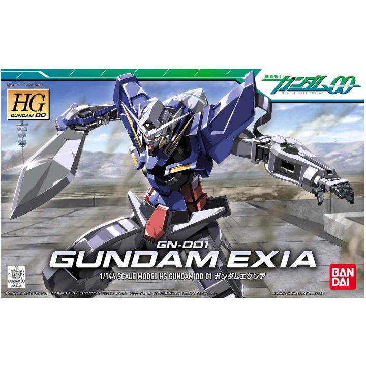 BANDAI Mobile Suit Gundam OO - High Grade Gundam Exia Model Kit Figure