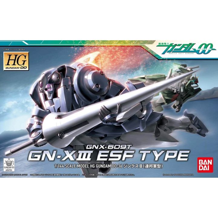 BANDAI Mobile Suit Gundam 00 - High Grade GNX-609T GN-X III (ESF type) Model Kit Figure