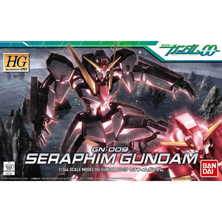 BANDAI Mobile Suit Gundam 00 - High Grade GN-009 Seraphim Gundam Model Kit Figure