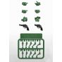 TOMYTEC Little Armory OP07 Tactical Glove 2 Revolver Set for figma Green Plastic Model Kit