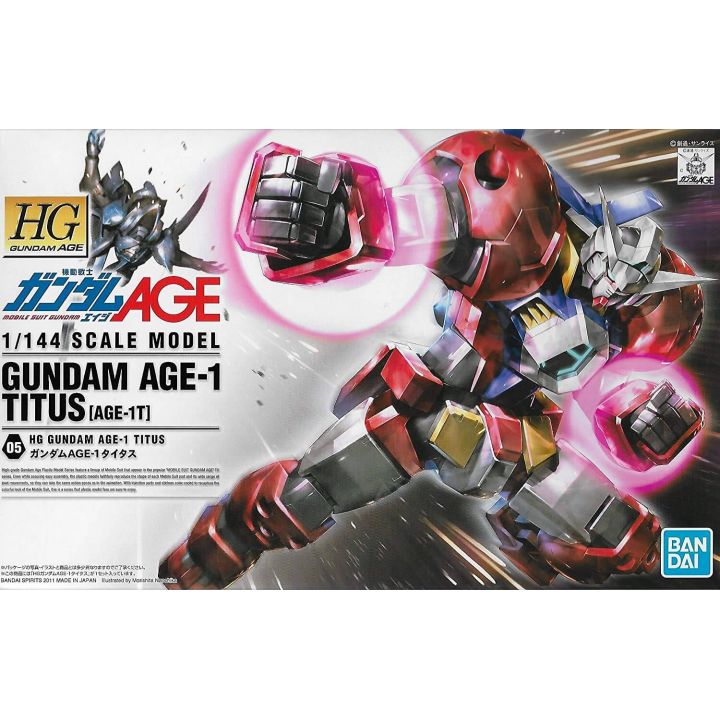 BANDAI Mobile Suit Gundam AGE - High Grade Gundam AGE-1 Titus Model Kit Figure