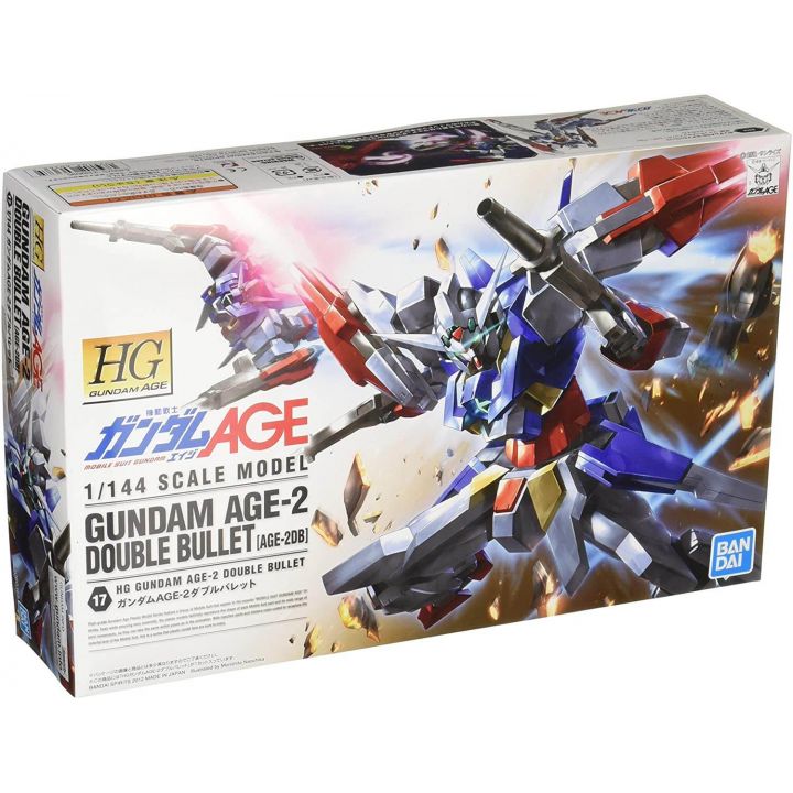 BANDAI Mobile Suit Gundam AGE - High Grade Gundam AGE-2 Double Bullet Model Kit Figure