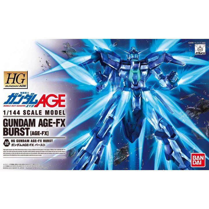 BANDAI Mobile Suit Gundam AGE - High Grade Gundam AGE-FX Burst Model Kit Figura