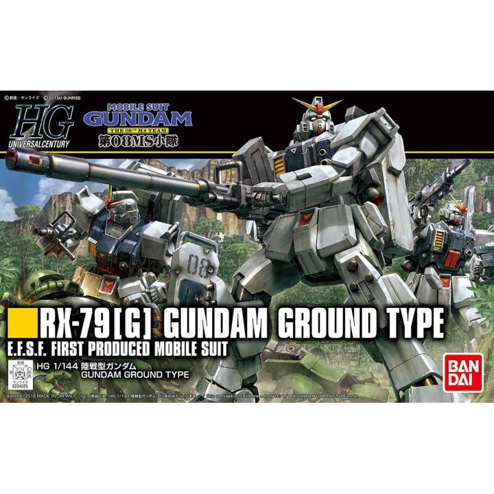BANDAI MOBILE SUIT GUNDAM The 08th MS Team - High Grade Gundam Ground Type Model Kit Figure