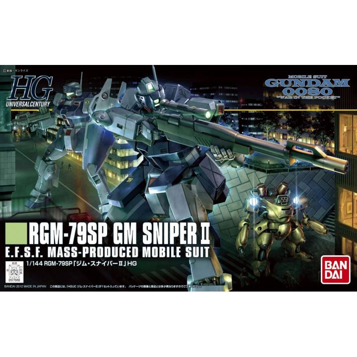 BANDAI Mobile Suit Gundam 0080: War in the Pocket - High Grade GM Sniper II Model Kit Figure